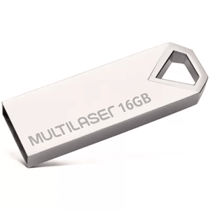 Pen Drive Multilaser Diamond metálico 16GB