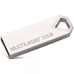 Pen Drive Multilaser Diamond metálico 32GB